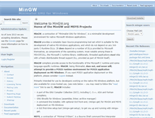 Tablet Screenshot of mingw.org